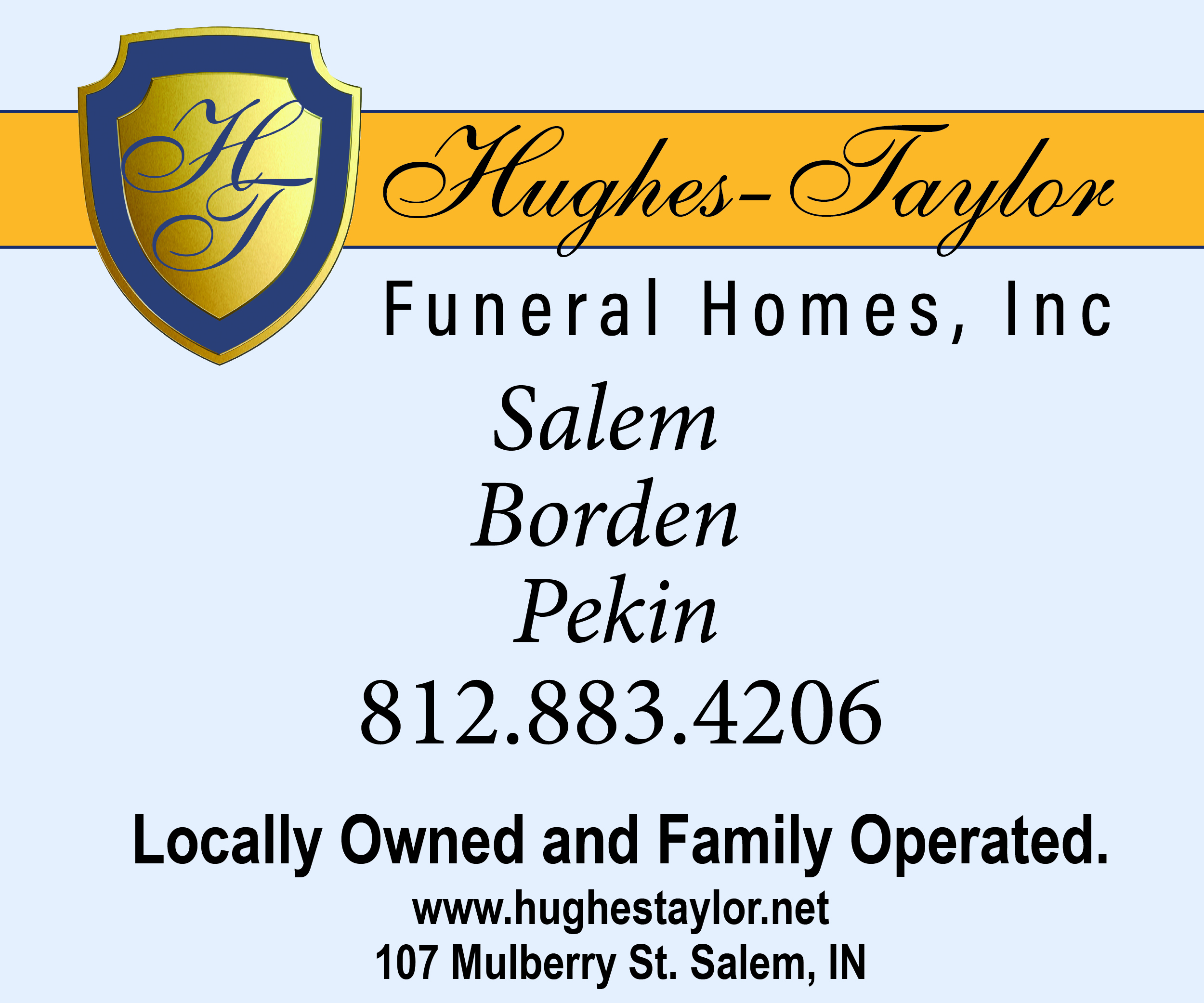 Website Hughes Taylor Funeral Home Spec Ad Updated Version JUNE 04